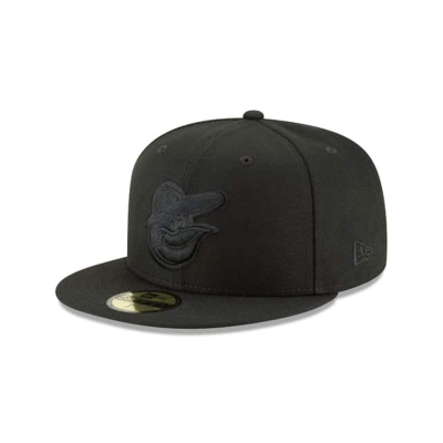 Sapca New Era Baltimore Orioles MLB Blackout Basic 59FIFTY Fitted - Negrii